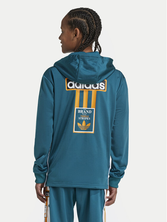 adidas adidas Mikina Adibreak IX5188 Tyrkysová Regular Fit