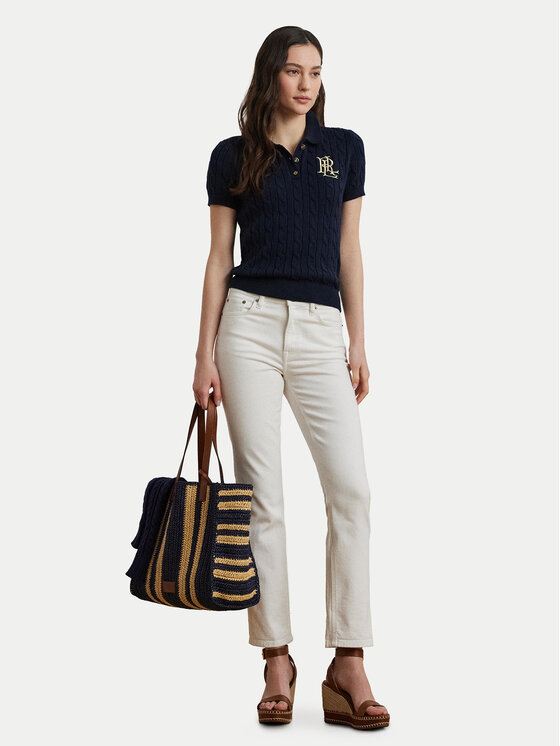 LAUREN RALPH LAUREN LAUREN RALPH LAUREN Pulover 200932224002 Mornarsko modra Slim Fit