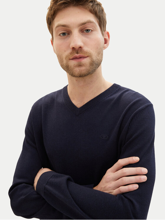 Tom Tailor Tom Tailor Sweater 1038427 Sötétkék Regular Fit