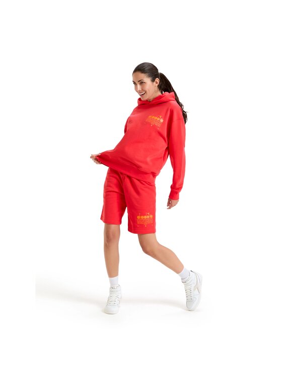 Diadora Diadora Szorty MANIFESTO Czerwony Regular Fit