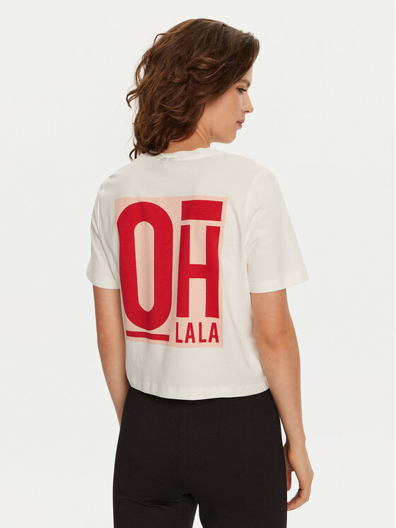Vero Moda Vero Moda Majica Elena 10326789 Bela Boxy Fit