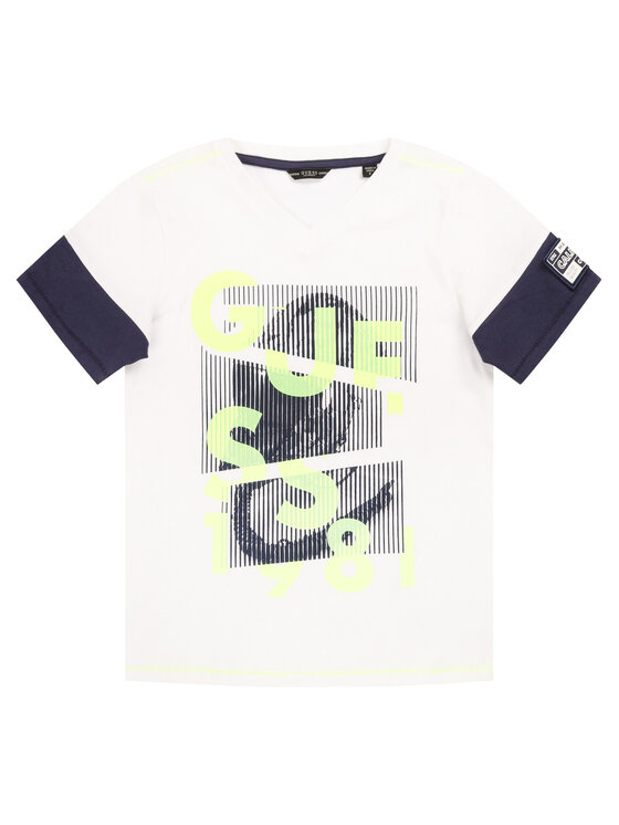Guess Guess T-Shirt L02I05 K5M20 Weiß Regular Fit