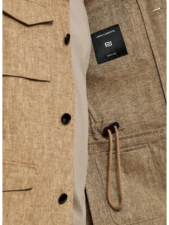 Pako Lorente Pako Lorente Kurtka przejściowa P26SF-3X-009 Beżowy Slim Fit
