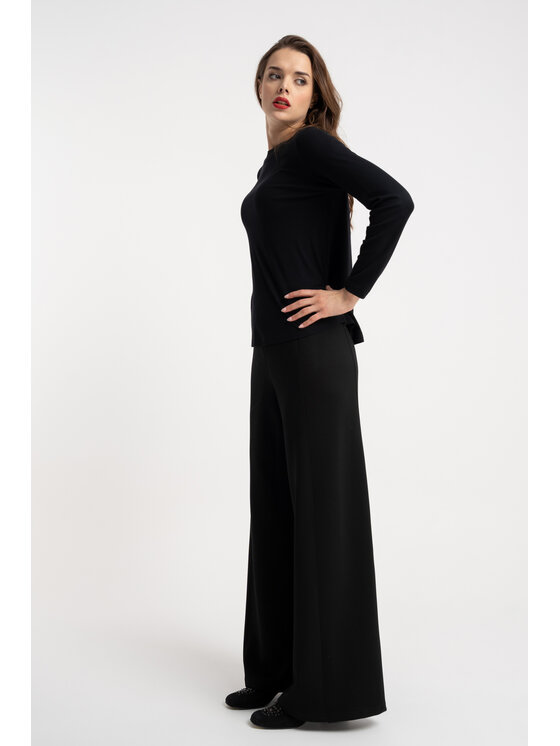 CLICK CLICK Μπλουζάκι 10-6962 Μαύρο Fitted Fit