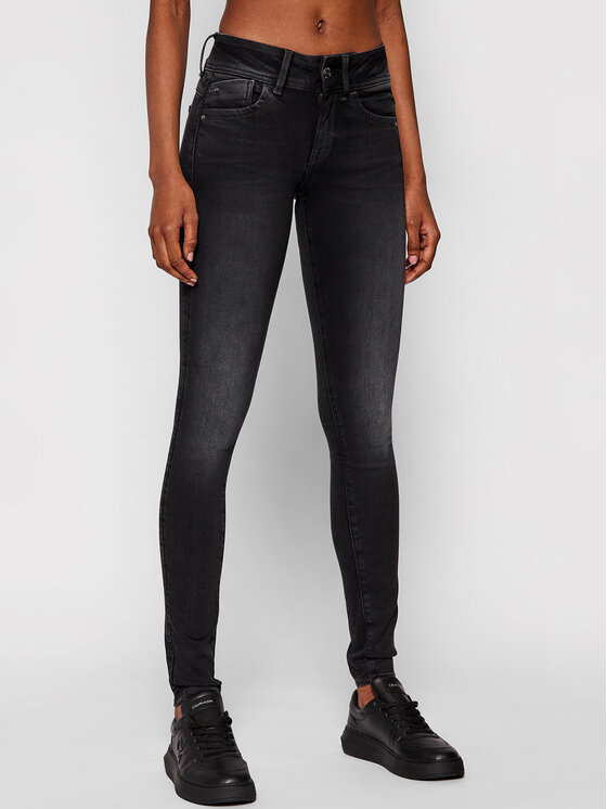 G-Star Raw Jeans hlače D15266-B732-A799 Črna Skinny Fit