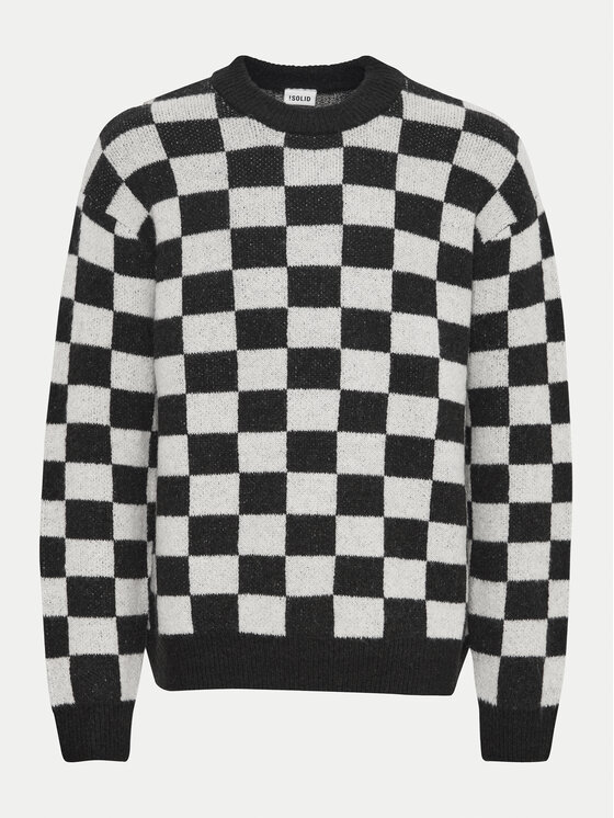 Solid Solid Sweater Malloy 21108281 Fekete Regular Fit