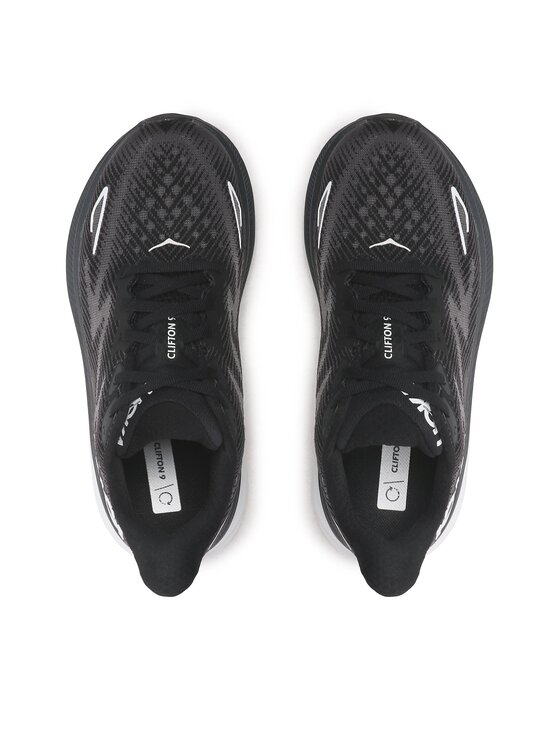 Hoka Hoka Παπούτσια για Τρέξιμο Clifton 9 Wide 1132211 Μαύρο