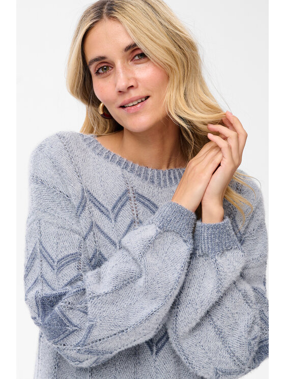 blue shadow blue shadow Sweter Kolise Niebieski Regular Fit