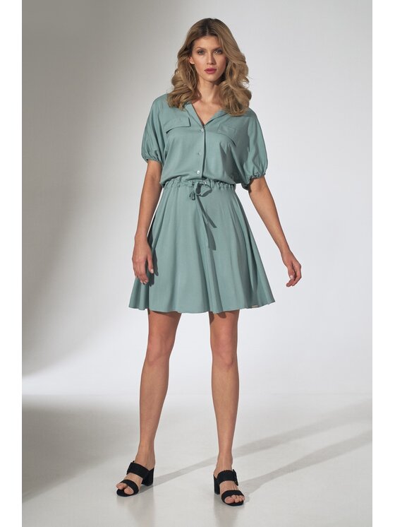 FIGL FIGL Šaty M739 Zelená Regular Fit