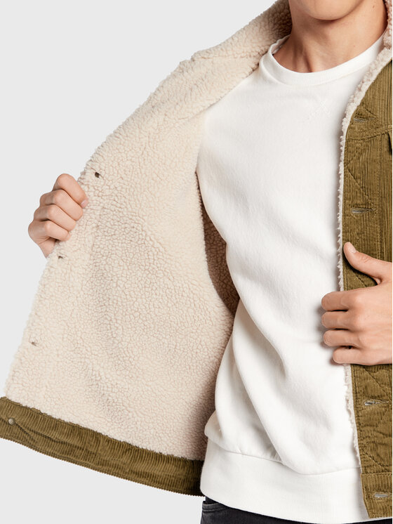 Lee Lee Kurtka przejściowa Sherpa L87AQEDH 112321555 Brązowy Regular Fit