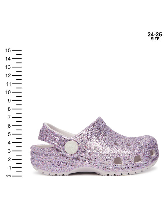 Crocs Crocs Klapki Classic Chunky Glitter Clog T 211940 Fioletowy