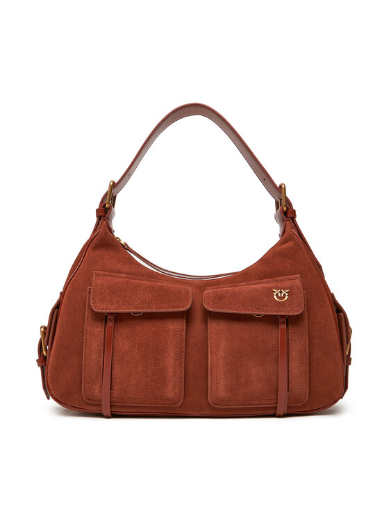 Geantă PINKO Cargo Bag Maxi PE 25 PLTT 104507 A29N Maro