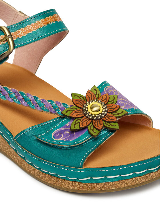 Laura Vita Laura Vita Босоніжки Facscineo 09 Бірюзовий