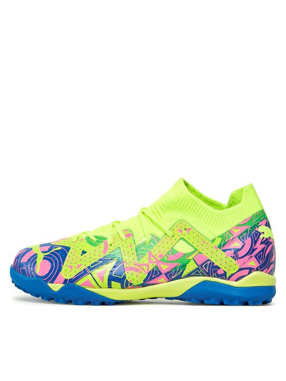 Puma Puma Boty na fotball Future Match Tt Mid Jr 107550 01 Modrá