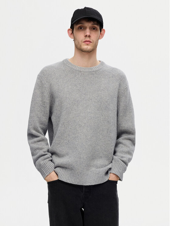 Selected Homme Selected Homme Pulover 16094643 Gri Regular Fit