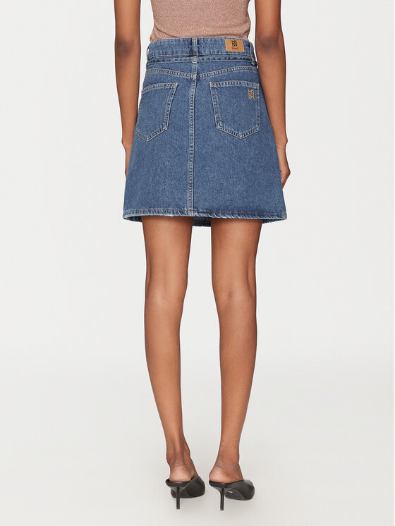 Marella Marella Džinsinis sijonas 2515101021200 Tamsiai mėlyna Regular Fit