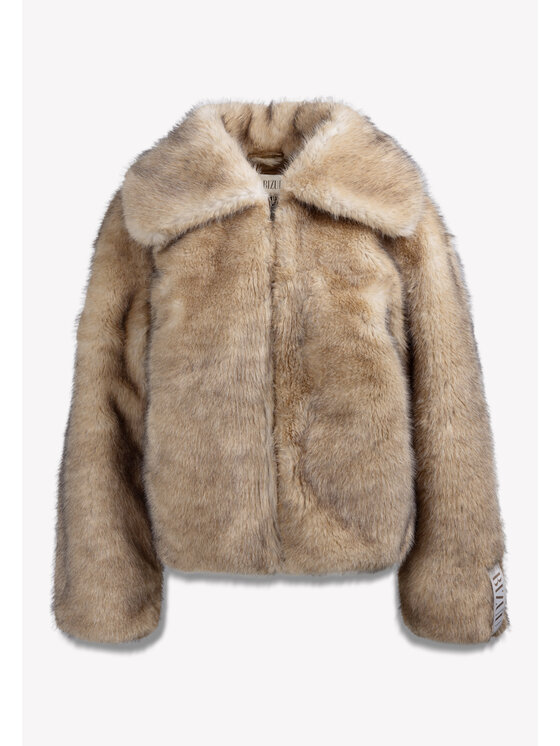 BIZUU BIZUU Futro WINTER WARM FLUFFY FUR Beżowy Standard Fit