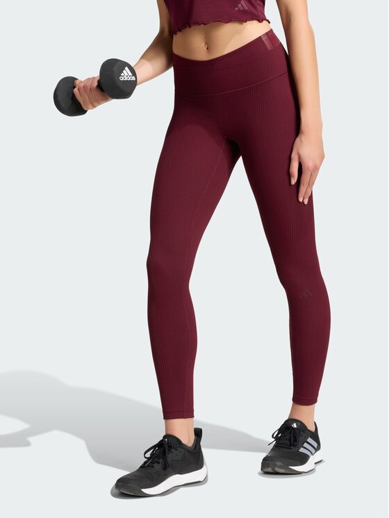 adidas adidas Legginsy 164625 Czerwony Fitted Fit