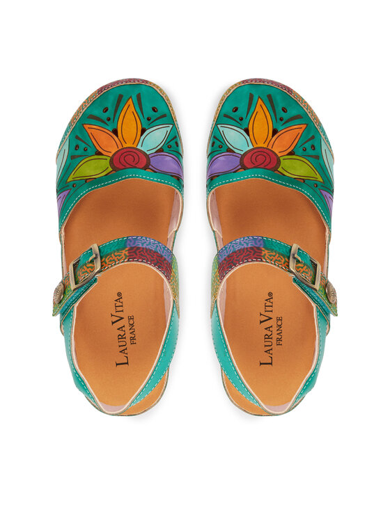 Laura Vita Laura Vita Босоніжки Facscineo 02 Зелений