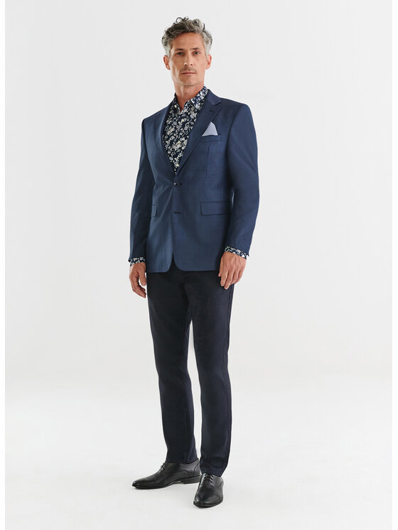 Pako Lorente Pako Lorente Marynarka P23WF-3G-001 Granatowy Slim Fit