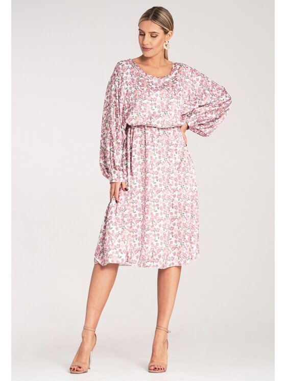 FIGL FIGL Sukienka codzienna M1128 Różowy Casual Fit