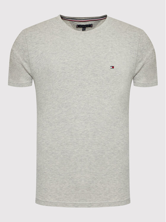 Tommy Hilfiger Tommy Hilfiger T-Shirt Core Stretch MW0MW27539 Γκρι Slim Fit