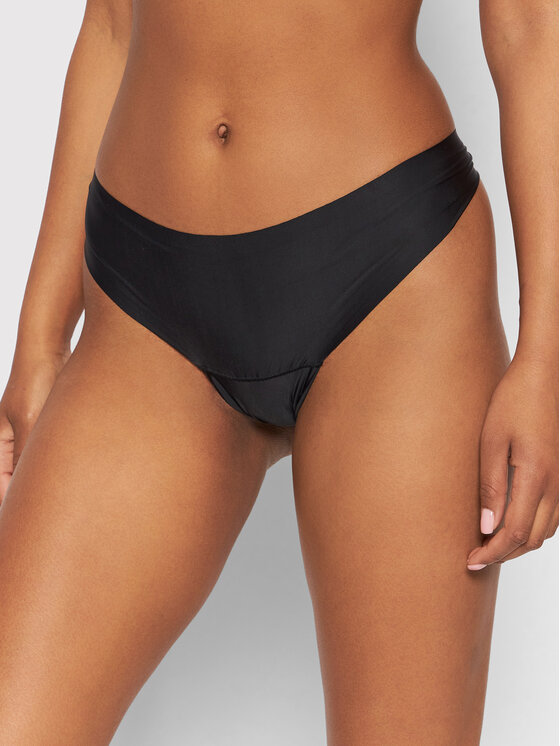 Női Tanga Selmark, Méret: 3, Fekete, Basicos 00241