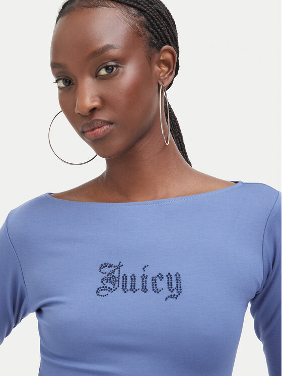 Juicy Couture Juicy Couture Блузка JCWCT226329 Голубий Slim Fit