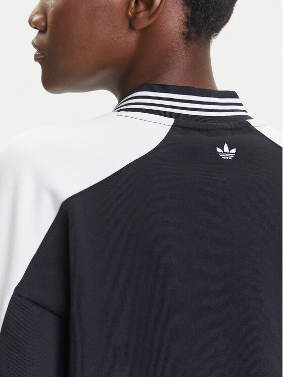 adidas adidas Majica dugih rukava Blocking JW7273 Crna Loose Fit