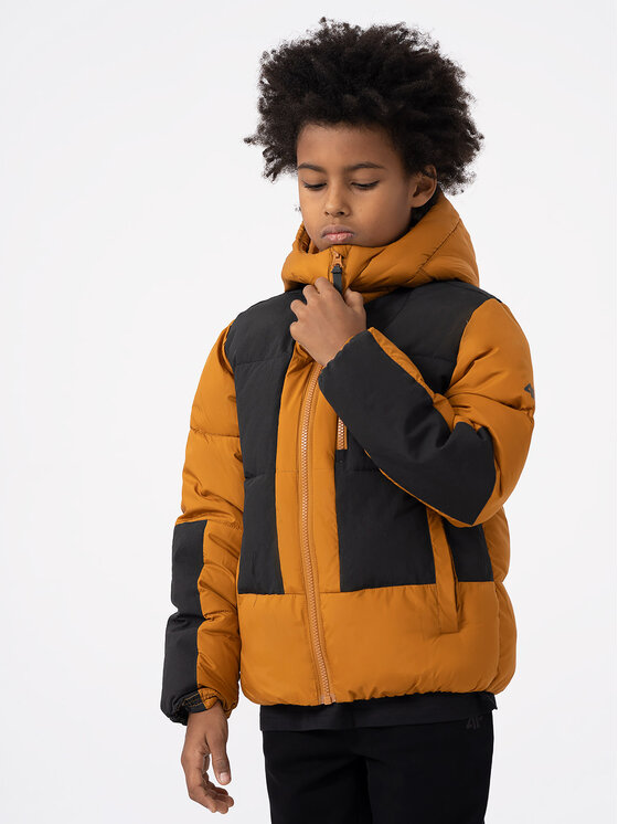 4F Zimné bundy 4FJAW23TDJAM276 Hnedá Regular Fit