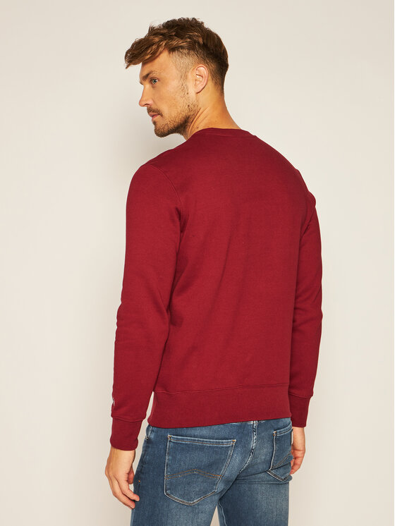 Champion Champion Sweatshirt Script Logo 214720 Dunkelrot Regular Fit