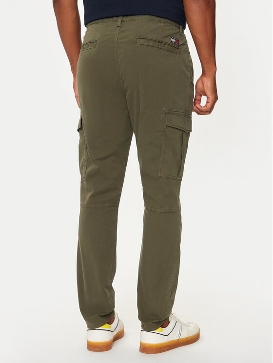 Tommy Jeans Tommy Jeans Stoffhose Austin DM0DM20750 Grün Slim Fit