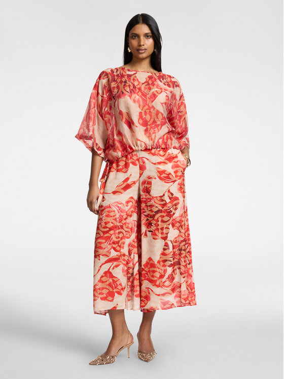 Elena Mirò Elena Mirò Blusa 2220E100330N001 Rosso Boxy Fit