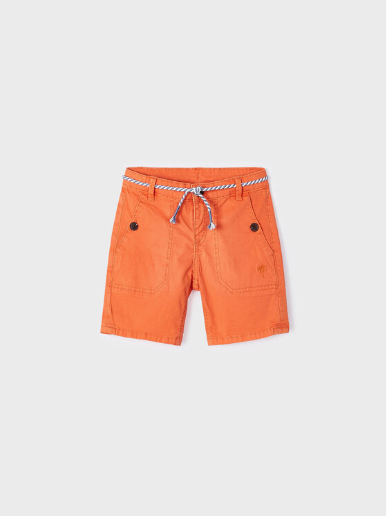 Mayoral Mayoral Шорти от плат 3233 Оранжев Regular Fit