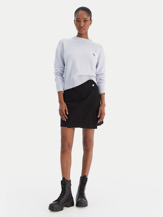 Calvin Klein Jeans Calvin Klein Jeans Farmer szoknya LV047D777G Fekete Regular Fit