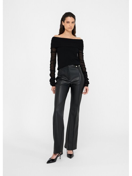 Liu Jo Liu Jo Pantaloni di tessuto CF5016E062422222 Nero Regular Fit