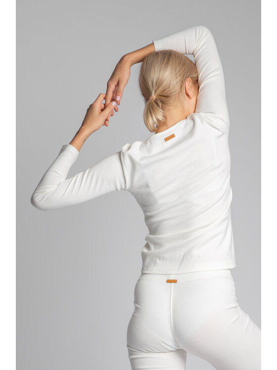LaLupa LaLupa Bluzka LA038 Biały Comfortable Fit