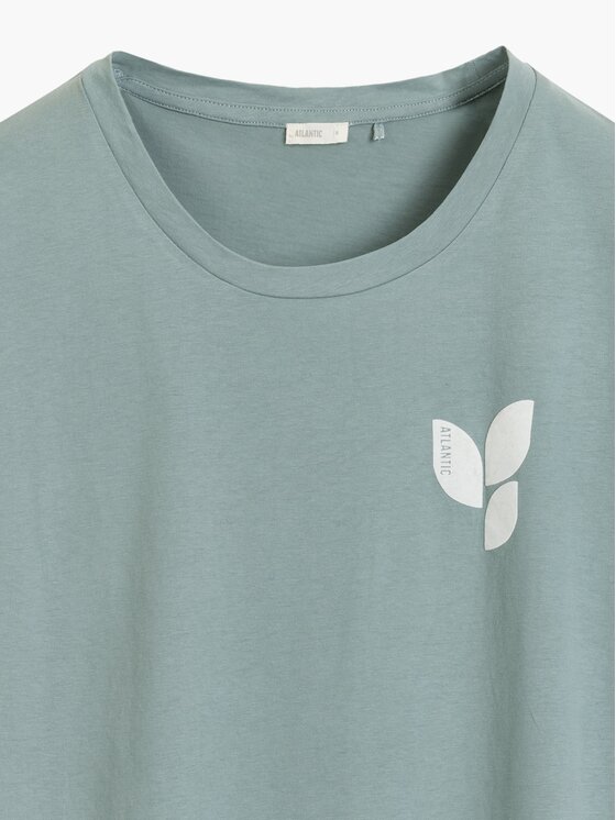 Atlantic Atlantic Koszula nocna serenity leaf Turkusowy Oversize