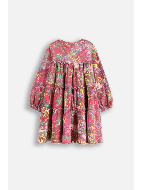 Coccodrillo Coccodrillo Sukienka codzienna WC5129101DGK-022 Kolorowy Regular Fit