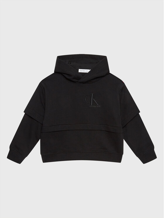 Calvin Klein Jeans Calvin Klein Jeans Μπλούζα Monogram IB0IB01523 Μαύρο Regular Fit