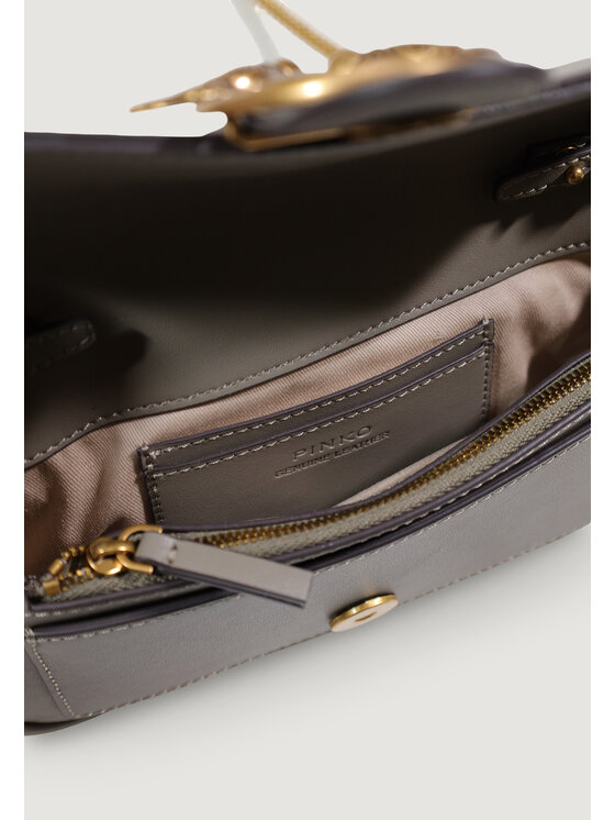 PINKO PINKO Τσάντα POCKET LOVE ONE SIMPLY Γκρι