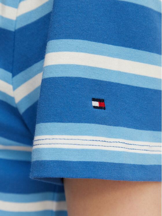 Tommy Hilfiger Tommy Hilfiger T-krekls Logo Embroidery WW0WW48699 Zils Regular Fit