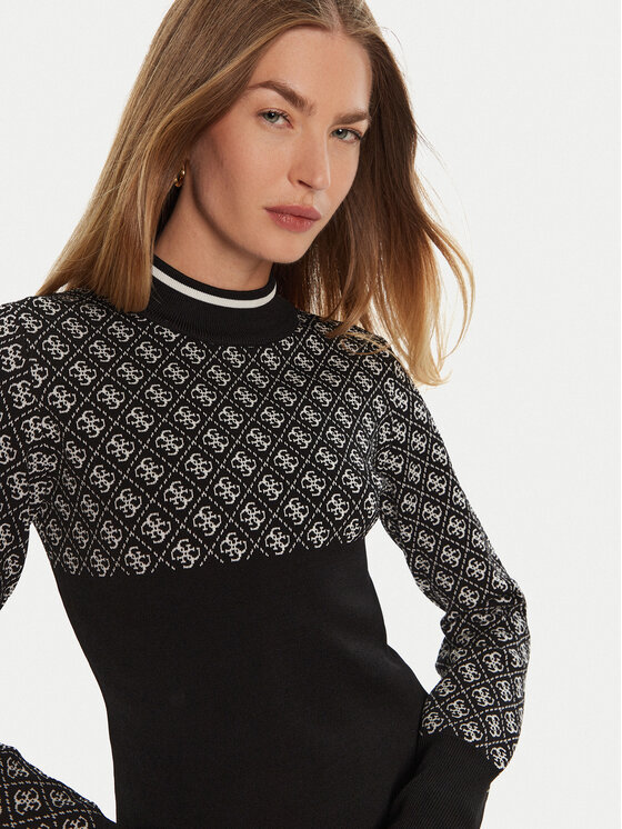 Guess Guess Sveter W3BR81 Z37K0 Čierna Slim Fit