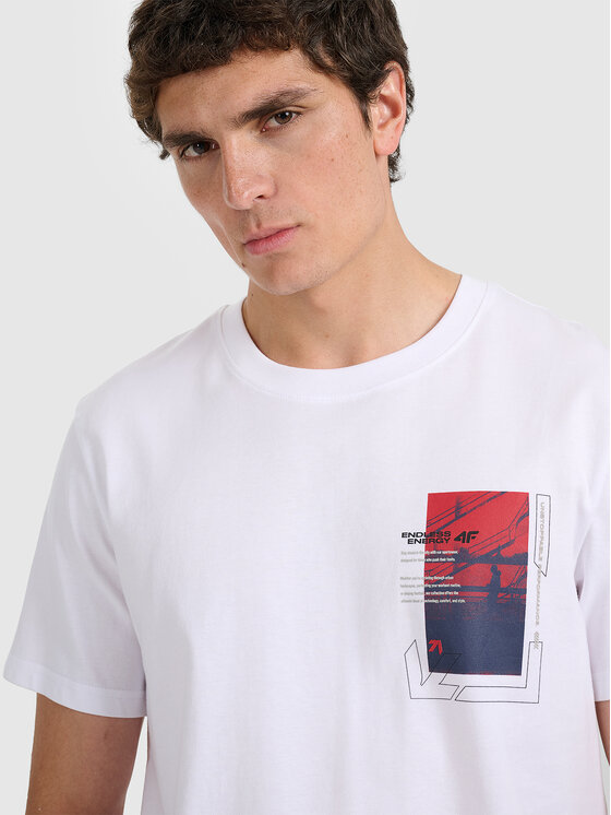 4F 4F T-Shirt VICTORY FIT Biały Regular Fit