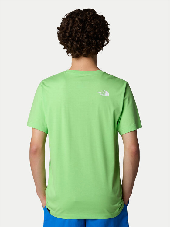 The North Face The North Face Тишърт SS Simple Dome NF0A87NG Зелен Regular Fit