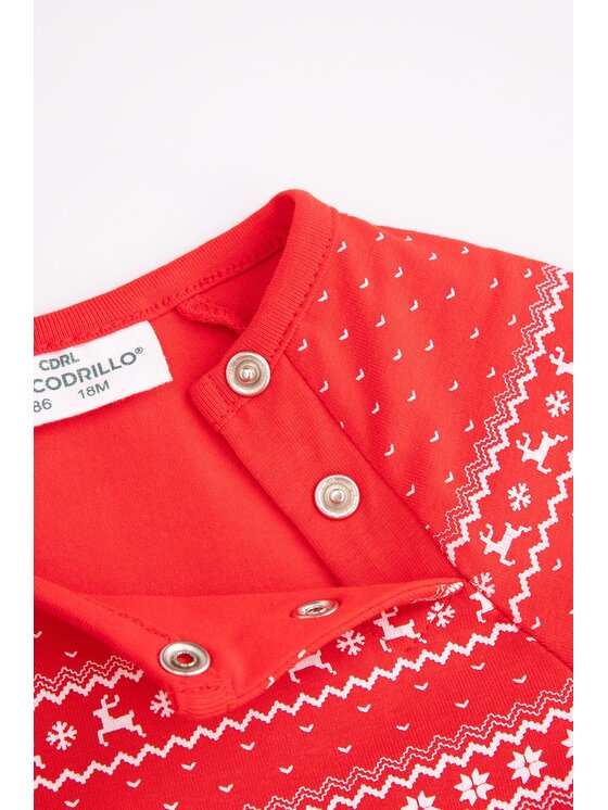 Coccodrillo Coccodrillo Body dziecięce ZC4129601MER-009 Czerwony Regular Fit