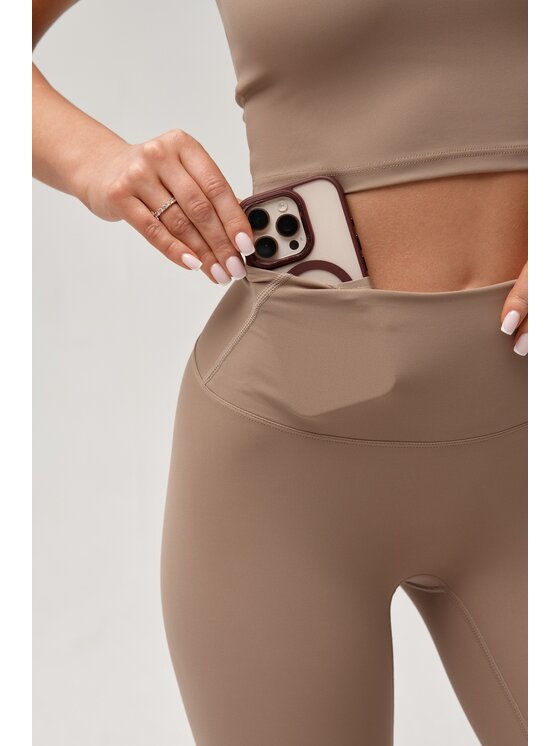 ROUGH RADICAL ROUGH RADICAL Legginsy ZOYA CLASSIC Brązowy Slim Fit