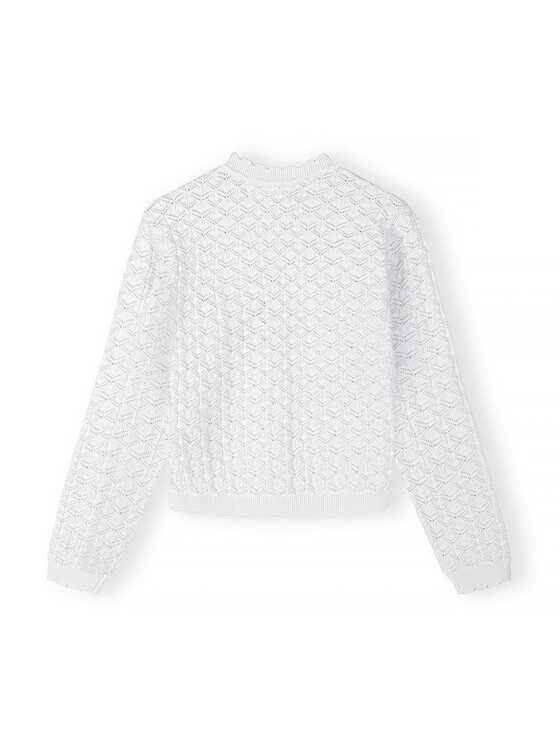 minoti minoti Kardigan 30KNIT155 Biały Regular Fit