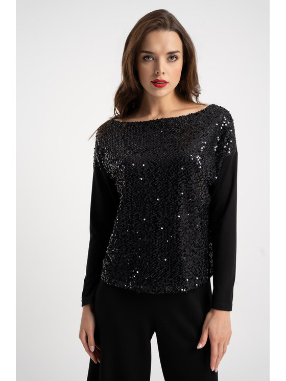 CLICK CLICK Μπλουζάκι 10-6967 Μαύρο Regular Fit