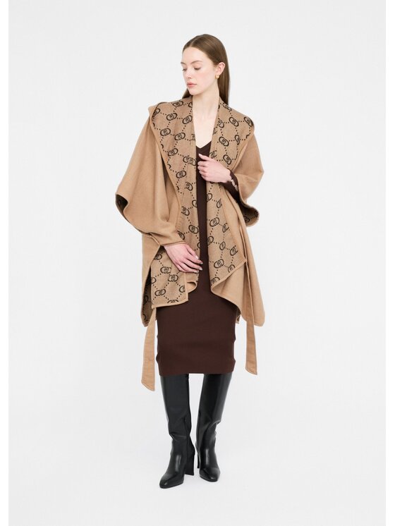 Liu Jo Liu Jo Poncho 2F5037T030000005 Beige Regular Fit